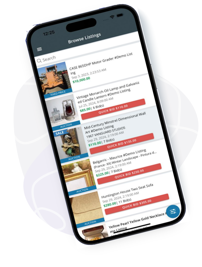 AuctionWorx Mobile Apps for Android and IOS